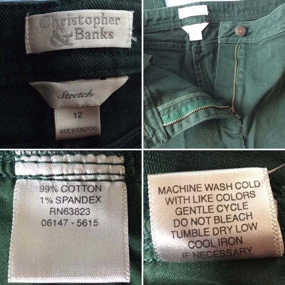 Hunter Green size 12P Stretch Jeans - Like New! - Picture 5 of 5